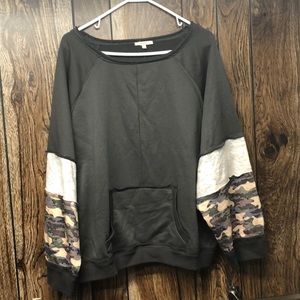Oversized Camo Sweater